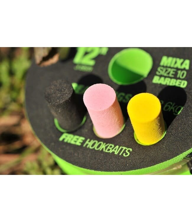 Korda Ready Zigs Barbed (3 pcs) - Haken Mixa size 10 - 3.6kg (incl Free Hookbaits)