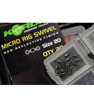 Korda Micro Rig Swivel Size 20 - QTY 20