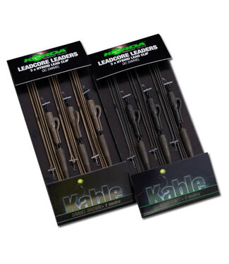 Korda Leadcore Leaders - 3x Hybrid Lead Clip (1m)