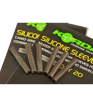 Korda Silicone Sleeves Camo Green 3mm (20 pcs)