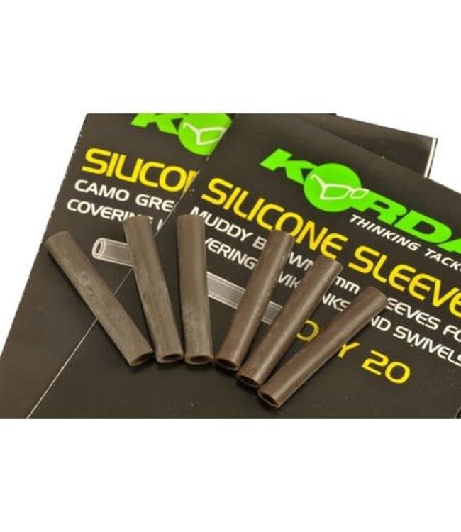 Korda Silicone Sleeves Camo Green 3mm (20 pcs)