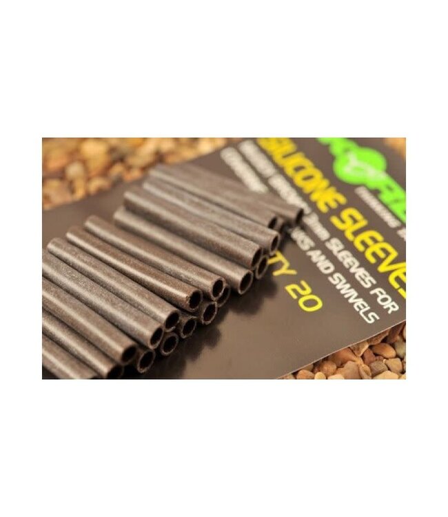 Korda Silicone Sleeves Camo Green 3mm QTY 20