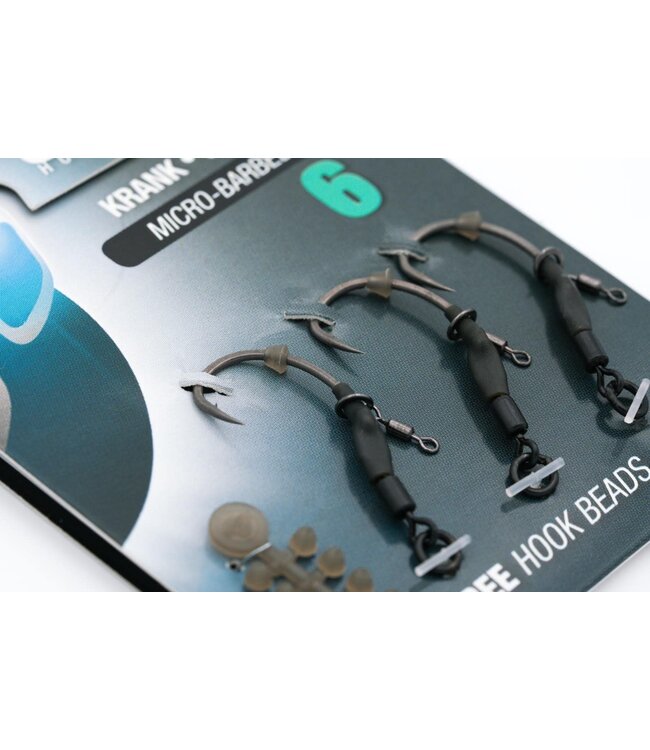 Korda Spinner Hook Selections (3 pcs) Kurv Micro Barbed (incl Free Hook Beads)