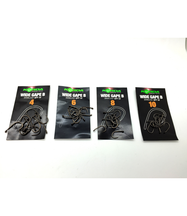 Korda Wide Gape B Barbless (10 pcs)