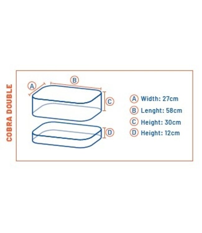 Colmic Cobra Double PVC (27x58x30x12cm)
