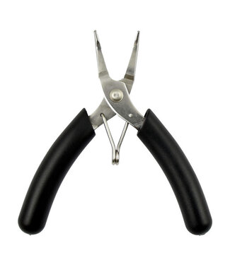 Garbolino Pince A Bec Plats Courbe Blauw  - Gebogen Tang