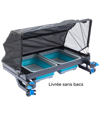 Garbolino Tafel - Dessert Fixe Pour 2 Bacs Compactables Avec Tente