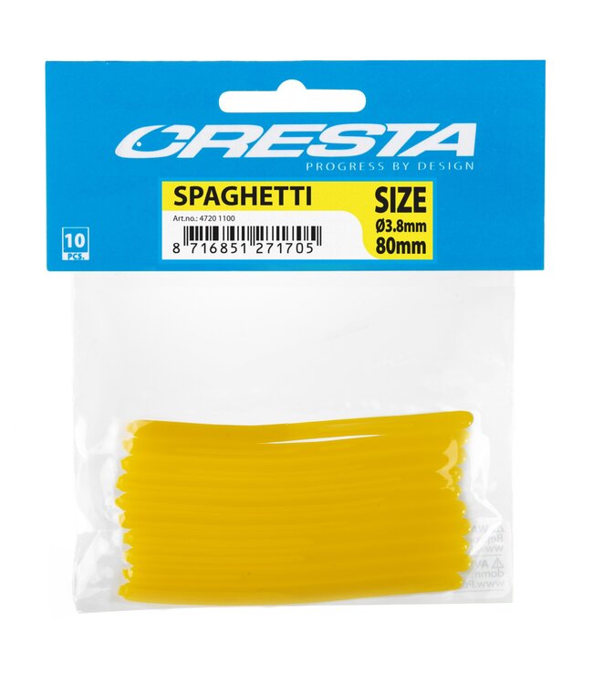 Cresta Pole-G Spaghetti 80mm dikte: 3.8mm (10 pcs)