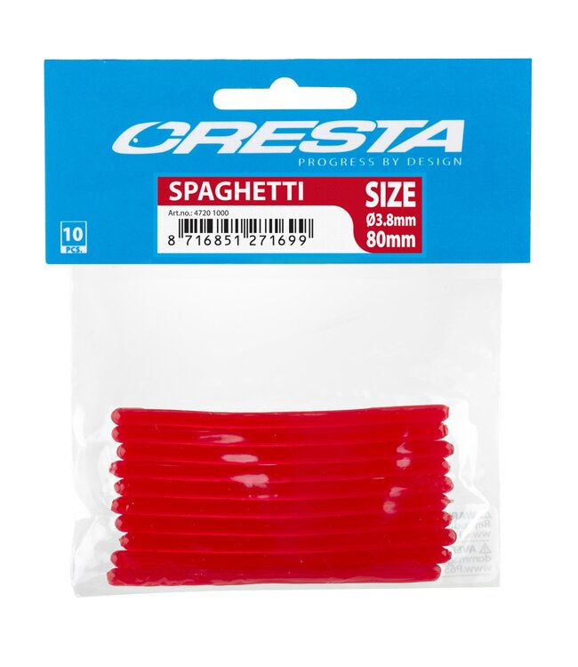 Cresta Pole-G Spaghetti 80mm dikte: 3.8mm (10 pcs)