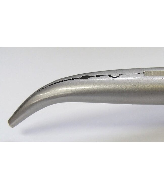 Spro Pince Extra Long Bent Nose Pliers Noire Coated 28cm