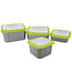 Matrix Solid Top Bait Box Grey - Lime (zonder gaatjes)