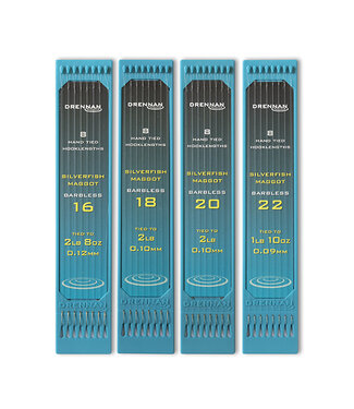 Drennan Vorfächer Silverfish Maggot Barbless 15cm