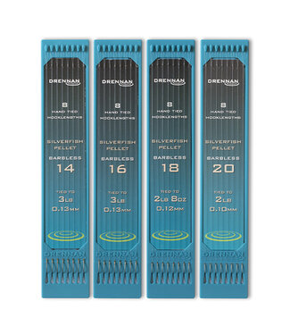Drennan Vorfächer Silverfish Pellet Barbless (15cm)