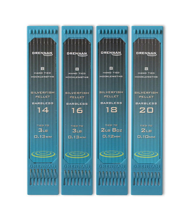 Drennan Onderlijnen Silverfish Pellet Barbless (15cm)