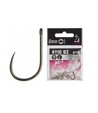 Sensas Haken Crazy Bait Barbless-Eyed 4110 BZ (10 pcs)