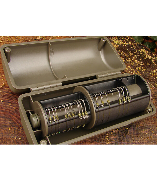 Korda Chodsafe Rig Box – Aufbewahrungssystem für Chod Rigs, Vorfächer, Leadcore und Karpfenleader