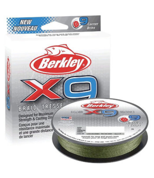 Berkley X9 Braid Tresse Green (150m) 0.06mm