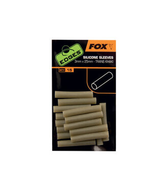 Fox Edges Silicone Sleeve Thrans Khaki  3 X 25mm
