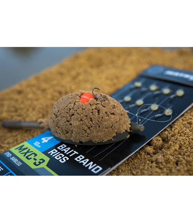 Matrix Onderlijn MXC-3 Bait Band Rigs 4” (10cm) Eyed - Barbless