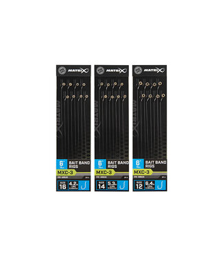 Matrix Onderlijn MXC-3 Bait Band Rigs 6” (15cm) Eyed - Barbless