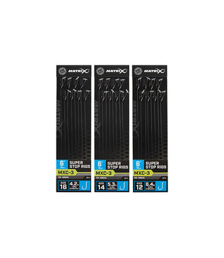 Matrix Onderlijn MXC-3 Super Stop Rigs 6” (15cm) Eyed - Barbless