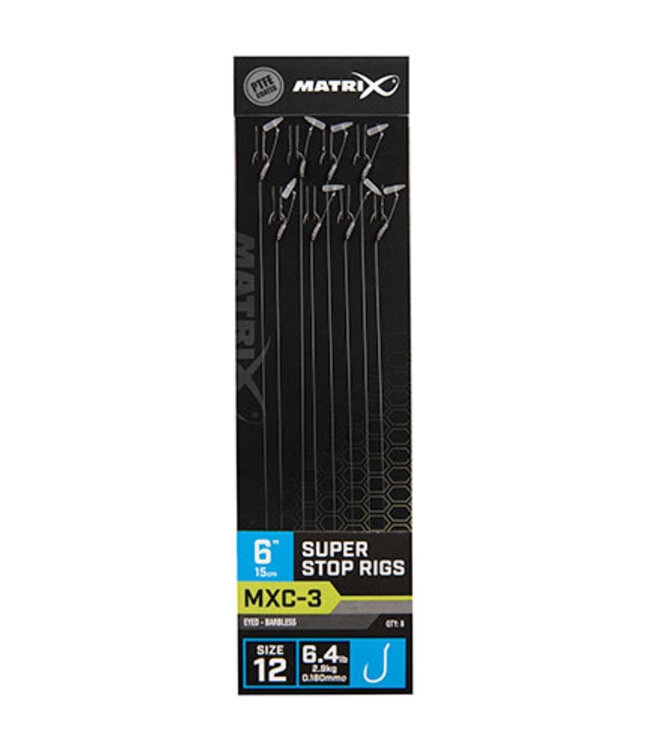 Matrix Bas De Ligne  MXC-3 Super Stop Rigs 6” (15cm)  Sans Ardillion