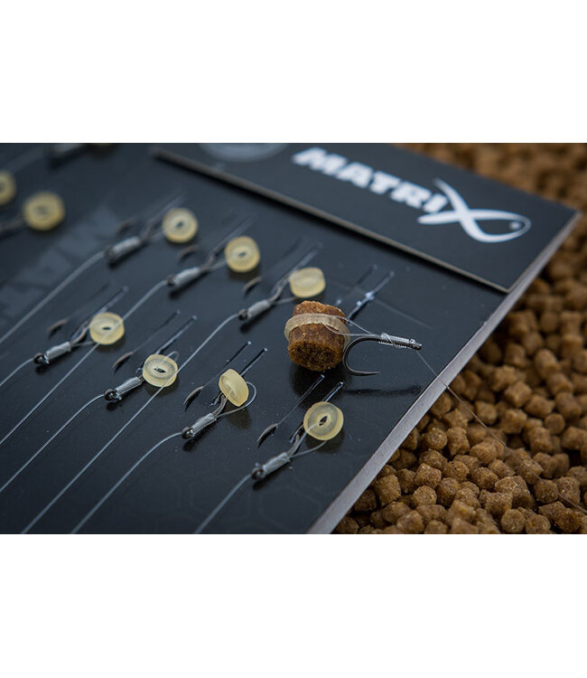 Matrix Onderlijn MXC-4 X-Strong Bait Band Rigs 4” (10cm) Eyed - Barbless