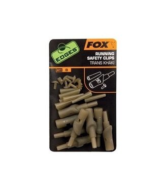 Fox Edges Running Safety Clips Trans Khaki