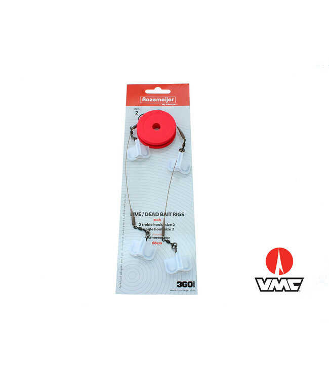 Rozemeijer Live/Deadbait Rigs 30lb - 19 Strand Thin Wire 30lb