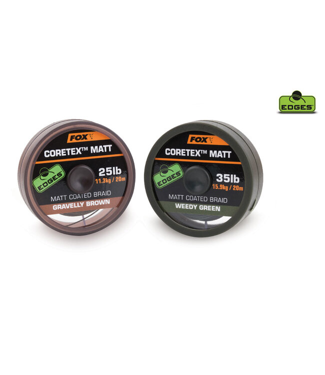 Fox Edges Coretex Matt - Matt Coated Braid 20m