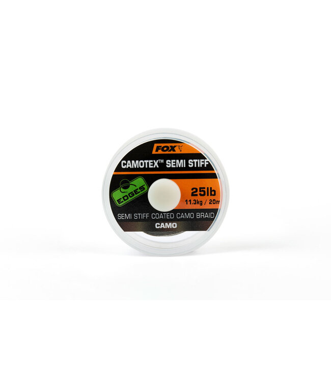 Fox Camotex Semi Stiff - Semi Stiff Coated Camo Braid 20m