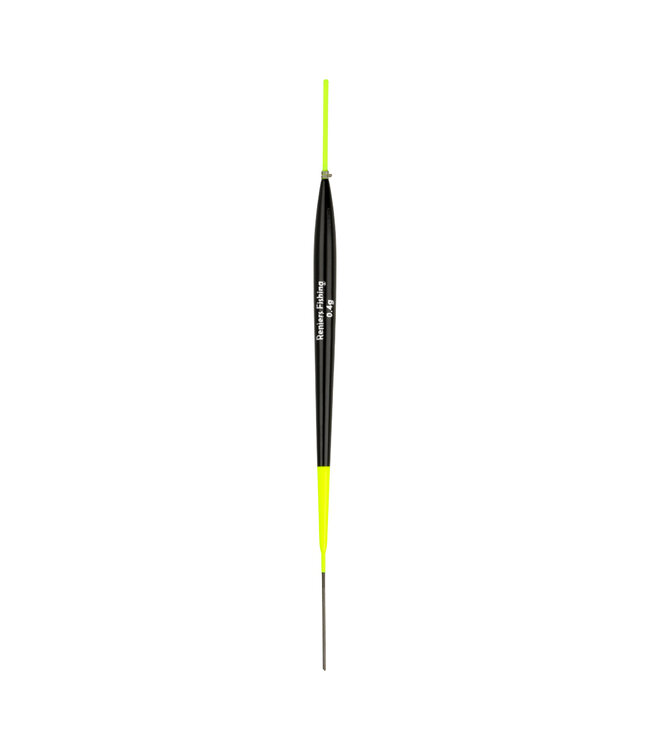 Reniers Fishing Dobber RF N16 – Handgemaakte Slanke Balsa Pen met 1.2 mm Volle Antenne, Carbon Onderantenne en RVS Ogen voor Wintervisserij, Voorn, Brasem en Karper