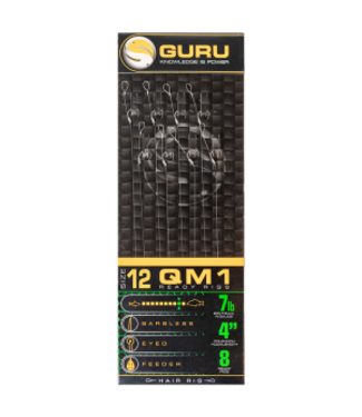 Guru QM1 Ready Rigs - Standard Hair 4" - Eyed Barbless (8 pcs)