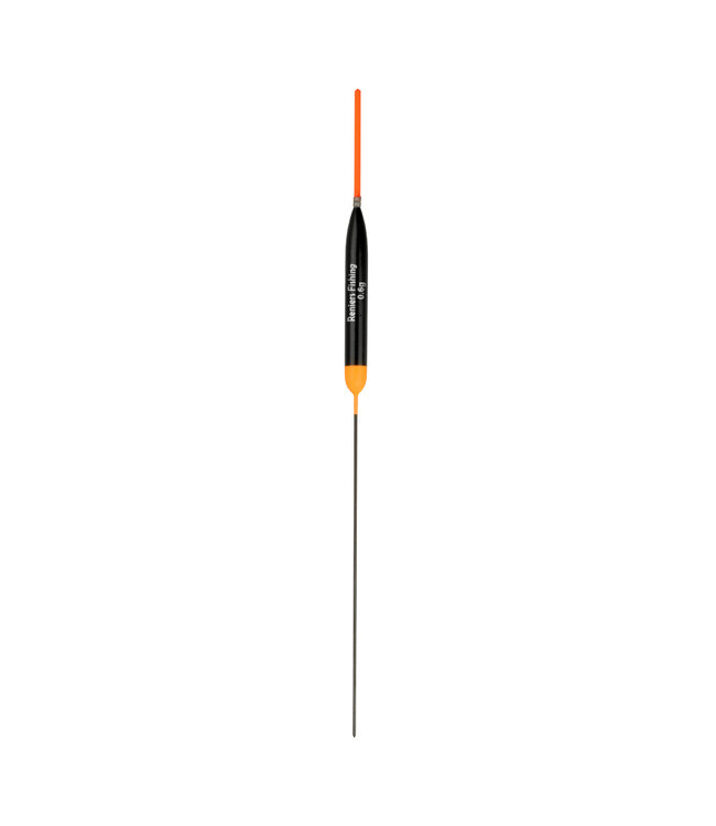 Reniers Fishing Dobber RF N19 – Handgemaakte Slanke Balsa Dobber met Springoog, 1.5 mm Holle Antenne en Lange Carbon Onderantenne voor Vijver