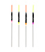 Reniers Fishing Dobber RF N19 – Handgemaakte Slanke Balsa Dobber met Springoog, 1.5 mm Holle Antenne en Lange Carbon Onderantenne voor Vijver