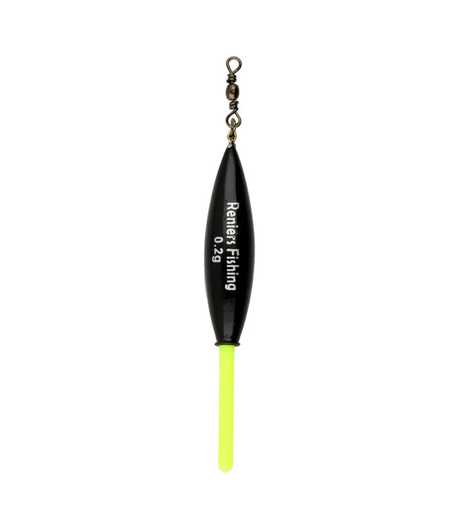 Reniers Fishing Pose RF N12 Wechselantenne 2,2 mm – Handgefertigte Inline-Pose mit Starlight-Antenne, Carbon-Unterantenne und Wirbel für Flaches Wasser, Strömung und Nachtangeln