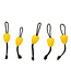 Reniers Fishing Dacron Connectors Soft 5 pcs – Zachte Dacron Connectors met Rubberen Cone voor Veilige Verbinding tussen Elastiek en Lijn