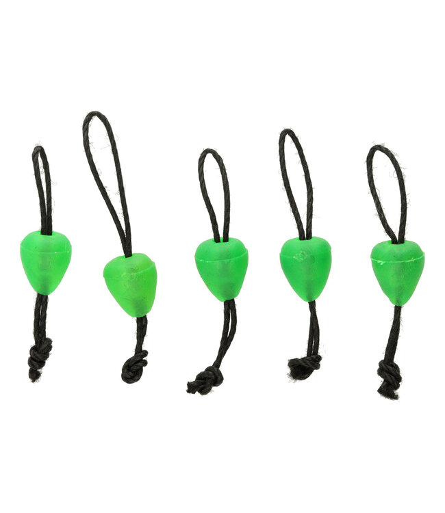 Reniers Fishing Dacron Connectors Soft 5 pcs – Connecteurs Dacron Souples avec Cône en Caoutchouc pour une Liaison Sûre entre Élastique et Ligne