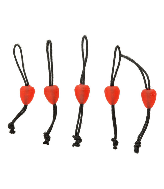 Reniers Fishing Dacron Connectors Soft 5 pcs – Zachte Dacron Connectors met Rubberen Cone voor Veilige Verbinding tussen Elastiek en Lijn