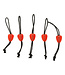 Reniers Fishing Dacron Connectors Soft 5 pcs – Zachte Dacron Connectors met Rubberen Cone voor Veilige Verbinding tussen Elastiek en Lijn