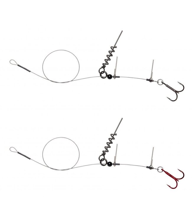 Savage Gear Line - Thru Corkscrew Rig #1 - 22 Kilo - 40cm (2 pcs)