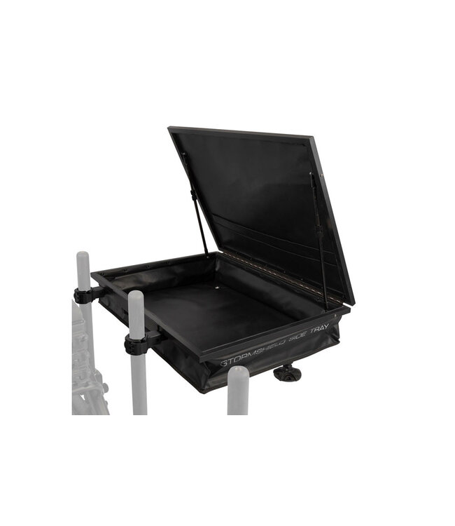 Preston Offbox Stormshield Side Tray Standard 60x40cm of XLarge 65x50cm – Verstelbare Zijtafel met Stormshield Deksel en Interne Opbergruimte