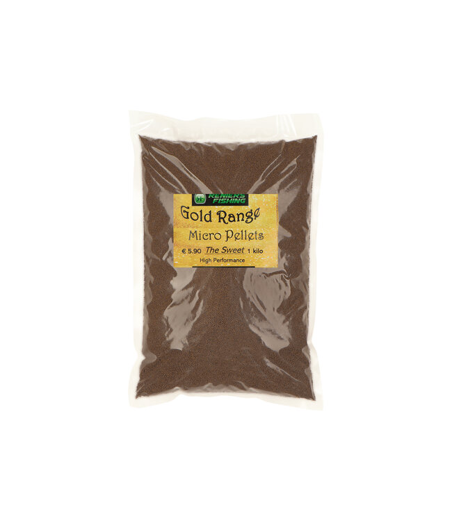 Reniers Fishing Gold Range Method Feeder Micro Pellets 1 Kilo