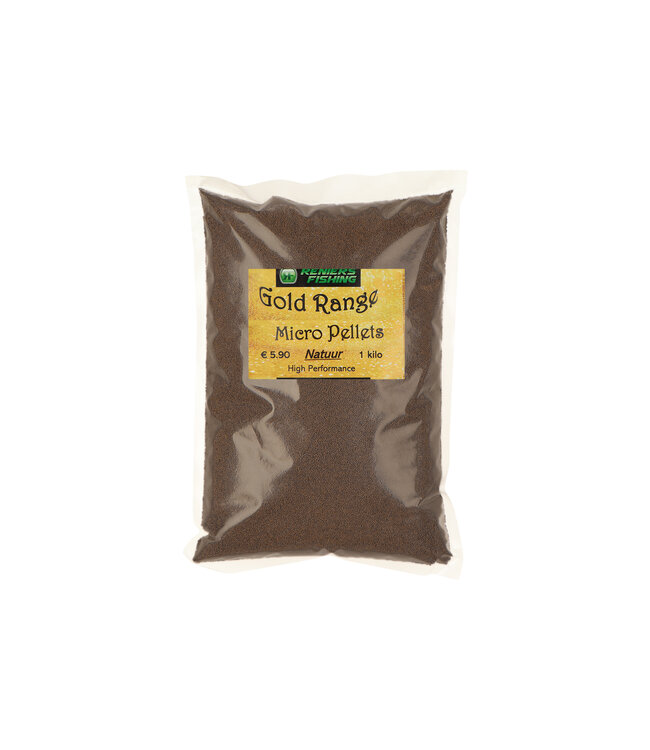 Reniers Fishing Gold Range Method Feeder Micro Pellets 1 Kilo
