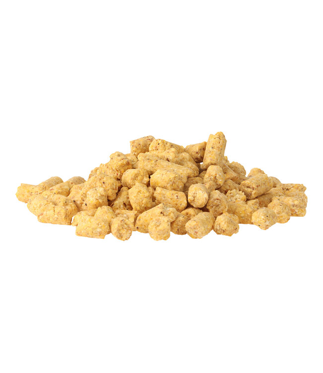 Reniers Fishing Babycorn Pellets 1kg – Snel Oplosbare Maïspellets met Flavour voor Snelle Attractie, Kleurwolk en Actieve Voerplekken op Karperwater