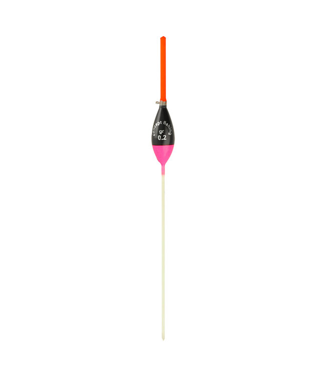 Reniers Fishing Dobber CF46 – Handgemaakte Balsa Inline Dobber met Sprinoog, 1.8 mm Antenne en Witte Carbon Onderantenne voor Allround Karper- en Brasemvisserij