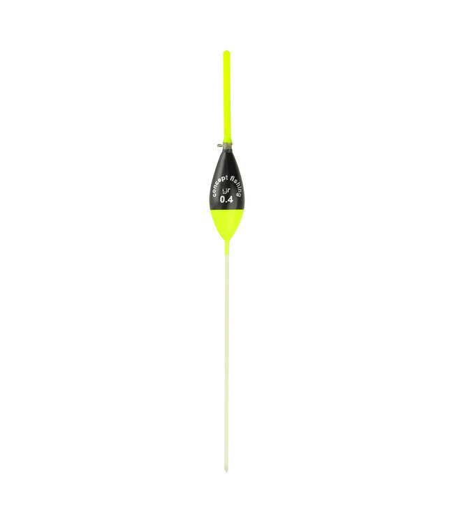 Reniers Fishing Dobber CF46 – Handgemaakte Balsa Inline Dobber met Sprinoog, 1.8 mm Antenne en Witte Carbon Onderantenne voor Allround Karper- en Brasemvisserij