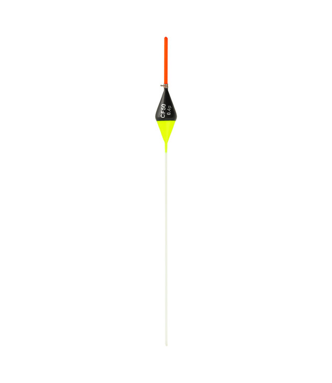 Reniers Fishing Flotteur CF50 – Flotteur Inline en Balsa Fait Main avec Œillet à Ressort, Antenne Supérieure de 1,8 mm et Quille Blanche en Fibre de Verre pour Grosses Carpes, Pellets et Étangs Commerciaux