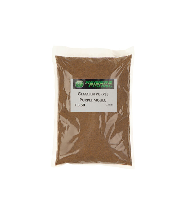Reniers Fishing Gemalen Purple Pellets 1kg – Gebruiksklare Pelletbasis voor Method, Paste, Feeder en Eigen Voermixen