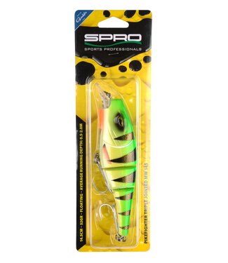Spro Pikefighter Triple Jointed JR Short Lip Floating 14.5cm - 52g UV (Tiefe 0.5-2.0m)